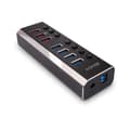 Miniatyrbillede 2 af 5: Lindy 4-ports USB 3.0-hub med 3 hurtigopladningsporte Tilslutning af op til 4 USB-enheder og ekstra hurtigopladning af 3 ekstra USB-enheder (43371)