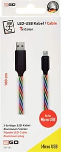 Miniatyrbild 2 av 6: 2GO 797145 USB-kabel 1 m USB B Micro-USB B Flerfärgad (797145)