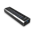 Miniatyrbillede 2 af 5: Lindy 10 port USB 3.0 hub med tænd/sluk-knap Tilslut op til 10 USB-enheder - hver port kan skiftes individuelt. (43370)