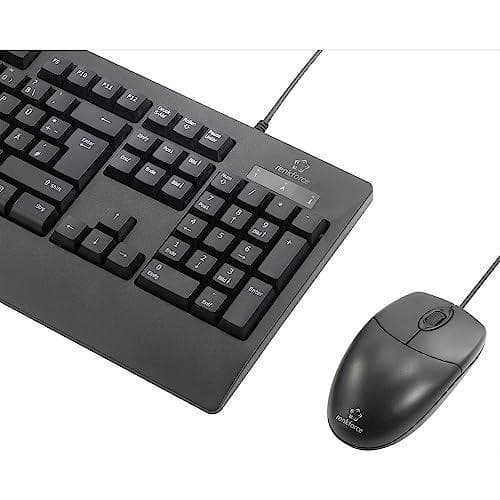 Renkforce RF-KMC-711 USB-tangentbord, mussats vattentät (IPX7) tysk, QWERTZ svart (RF-4716844)