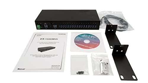 EXSYS EX-1526HMVS Interface Hub USB 3.2 Gen 1 (3.1 Gen 1) Typ-B 5000 Mbit/s Svart (EX-1526HMVS)