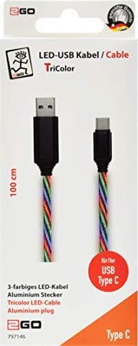 2GO 797146 USB-kabel 1 m USB B USB C Flerfarvet (797146)