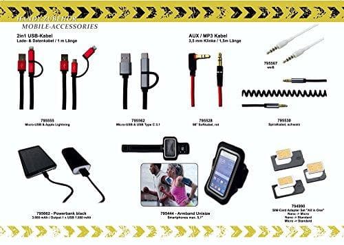 carstyling XXL 2GO datakabel USB - röd/typ C, 1 m ~ snabb leverans inom 24 timmar ~