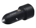 Miniatyrbillede 2 af 4: Samsung EP-L1100 Dual USB Biloplader / Hurtigoplader 15W - Sort