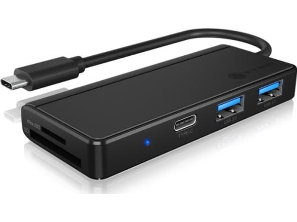 ICY BOX USB-C® Mini Docking Station IB-HUB1423CR-C3 Lämplig för varumärken: univerzálny integrerad kortläsare