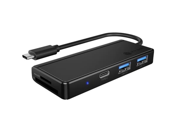 ICY BOX USB-C® Mini Docking Station IB-HUB1423CR-C3 Lämplig för varumärken: univerzálny integrerad kortläsare
