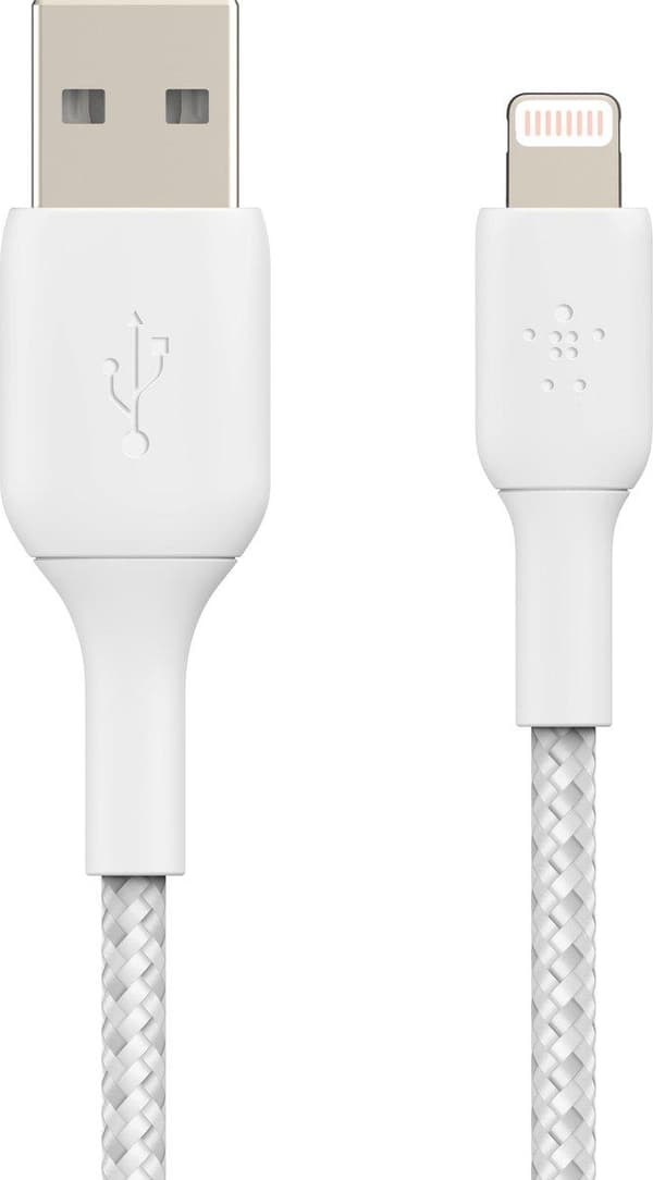 Belkin CAA002BT2MWH lightningkabel 2 m Vit