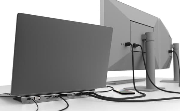Belkin INC004BTSGY dockningsstation för bärbar dator/portreplikator Trådbunden USB 3.2 Gen 1 (3.1 Gen 1) Typ-C Svart, Grå