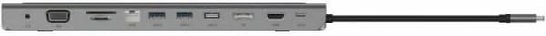 Belkin INC004BTSGY dockningsstation för bärbar dator/portreplikator Trådbunden USB 3.2 Gen 1 (3.1 Gen 1) Typ-C Svart, Grå