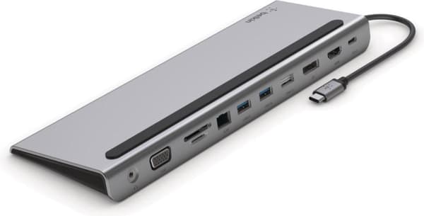 Belkin INC004BTSGY notebook dock/portreplikator Kabelført USB 3.2 Gen 1 (3.1 Gen 1) Type-C Sort, Grå