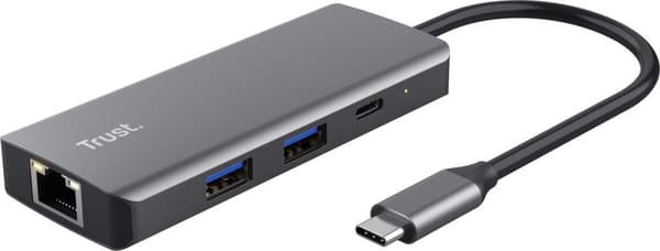 Trust Dalyx - telakointiasema - kannettavalle tietokoneelle - USB-C - HDMI - GigE