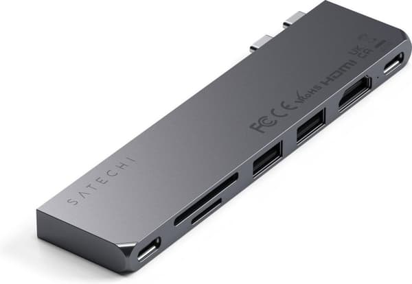 Satechi Type-C Pro Hub Slim space grey - Hub - Slim väska (ST-HUCPHSM)