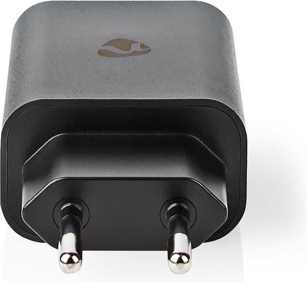 Nedis netoplader 32 W Hurtig opladning 1,5 2,0 2 - Antal stikkontakter: 1, USB-C™, Automatisk spændingsvalg (WCQC402ABK)