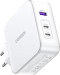 Miniatyrbillede 3 af 11: UGREEN Nexode USB-A+2*USB-C 140W GaN hurtigoplader+USB-C-kabel wht (15339)
