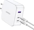 Miniatyrbillede 4 af 11: UGREEN Nexode USB-A+2*USB-C 140W GaN hurtigoplader+USB-C-kabel wht (15339)