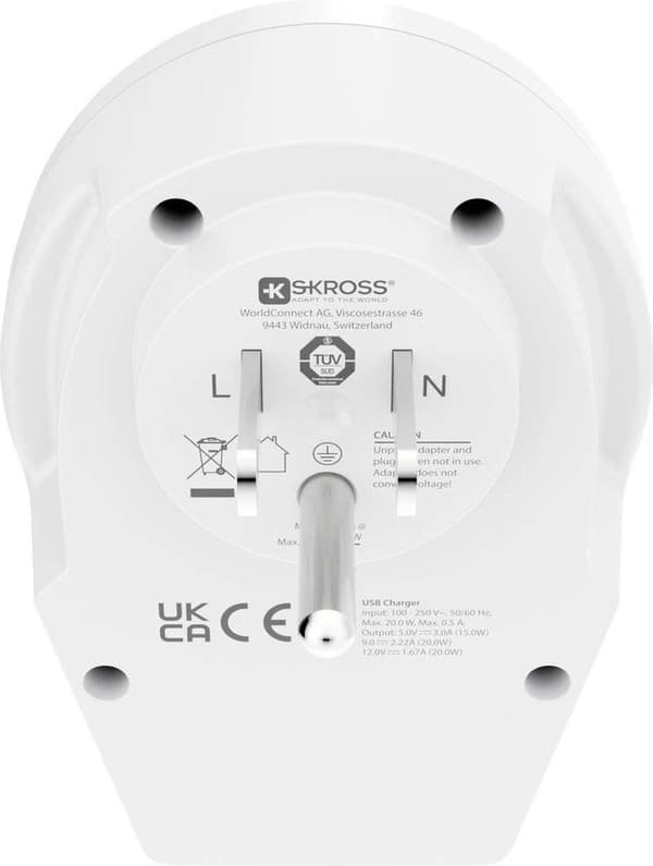 Skross World Adapter - World to USA USB-C™ PD (64716)