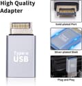 Pikkukuva 5 / 5: NÖRDIC Type E uros-USB-A naaras etupaneelisovitin 10Gbps USB3.1 Type E emolevyn sovitin