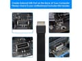 Pikkukuva 2 / 3: NÖRDIC USB3.1 etupaneelin sovitin 2xType E - 2xType C 50cm