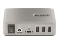 Miniatyrbild 3 av 5: StarTech.com 10-Port USB-C Hub, 8x USB-A + 2x USB-C, Self-Powered w/ 65W Power Supply, USB 3.1 10Gbps Hub w/ BC1.2 Charging, Desktop/Laptop USB Hub w