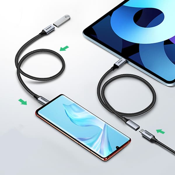 Ugreen USB Forlengelseskabel USB-C 10Gb/s 1m - Grå