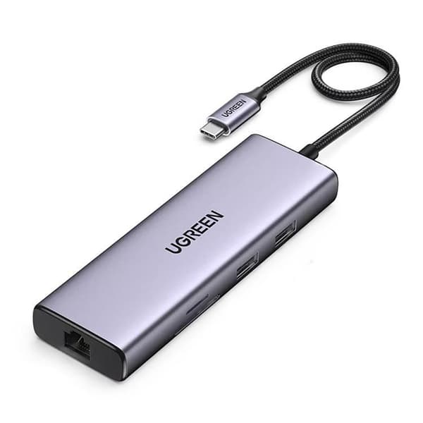 Ugreen 5in1 Multifunctional HUB USB-C 100W - Grå