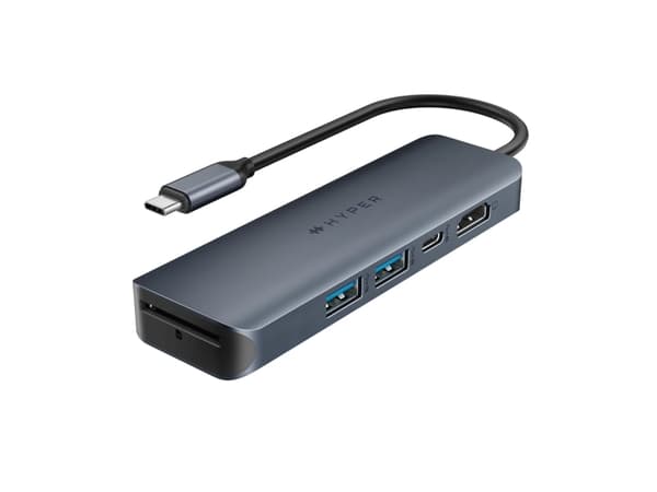 HYPER HD 6-in-1 USB-C Hub Gen.2, MacBook, Chromebook, PC