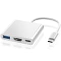 Miniatyrbild 1 av 4: 4K USB C till HDMI Adapter, Typ C Hub till HDMI Adapter Converter med USB 3.0-port och kompatibel USB C-laddningsport[14]
