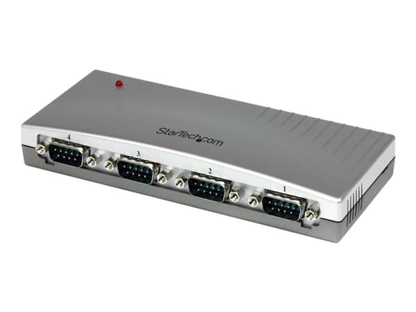 StarTech.com USB till RS232 seriell DB9-adapterhubb med 4 portar - Seriell adapter - USB - RS-232 x 4