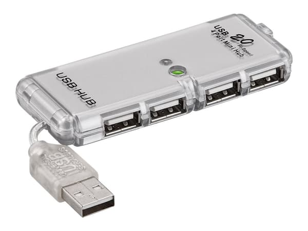 goobay - Hubb - 4 x USB 2.0 - skrivbordsmodell