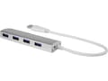 Pikkukuva 1 / 3: Renkforce 4 portin USB 3.0 -keskitin alumiinikotelolla Alumiini (1234385)