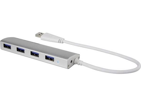 Renkforce RF-3703155, USB 3.2 Gen 1 (3.1 Gen 1) Type-A, USB 3.2 Gen 1 (3.1 Gen 1) Type-A, 5000 Mbit/s, Gjuten aluminium, Gjuten aluminium, 0,2 m