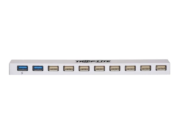 Eaton Tripp Lite series 10-Port USB 3.0 / USB 2.0 Combo Hub - USB Charging, 2 USB 3.0 & 8 USB 2.0 Ports - Hubb - 2 x SuperSpeed USB 3.0 + 8 x USB 2.0