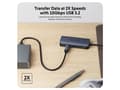 Miniatyrbild 3 av 5: HYPER HD4001GL, USB 3.2 Gen 1 (3.1 Gen 1) Type-C, USB 3.2 Gen 1 (3.1 Gen 1) Type-C, 10000 Mbit/s, 60 Hz, 3840 x 2160, Blå, Grå