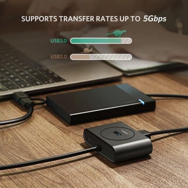 Ugreen 40850, USB 3.2 Gen 2 (3.1 Gen 2) Type-A, USB 3.2 Gen 1 (3.1 Gen 1) Type-A, 5000 Mbit/s, Svart, Windows 10, Windows 7, Windows 8, Windows 8.1,