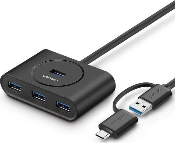 Ugreen 40850, USB 3.2 Gen 2 (3.1 Gen 2) Type-A, USB 3.2 Gen 1 (3.1 Gen 1) Type-A, 5000 Mbit/s, Svart, Windows 10, Windows 7, Windows 8, Windows 8.1,