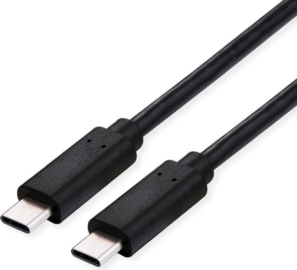 VALUE USB4 Gen3x2-kabel, CC, M/M, 40Gbit/s, 100W, svart, 0,5 m