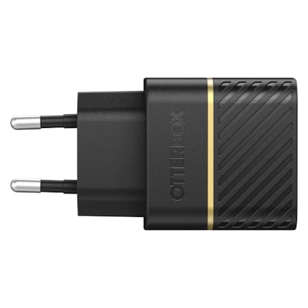 OtterBox vægoplader - Strømforsyning - 20 watt (24 pin USB-C) - Sort - Europa (ikke til Storbritannien, Irland, Malta, Cypern)