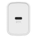 Miniatyrbillede 2 af 7: OtterBox vægoplader - strømforsyning - 20 watt (24 pin USB-C) - hvid - Europa (ikke for Storbritannien, Irland, Malta, Cypern)