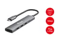 Miniatyrbild 7 av 8: Utrusta USB-hubb 4-portar 3.2/C->4x3.0 utan strömförsörjning grå (128963)