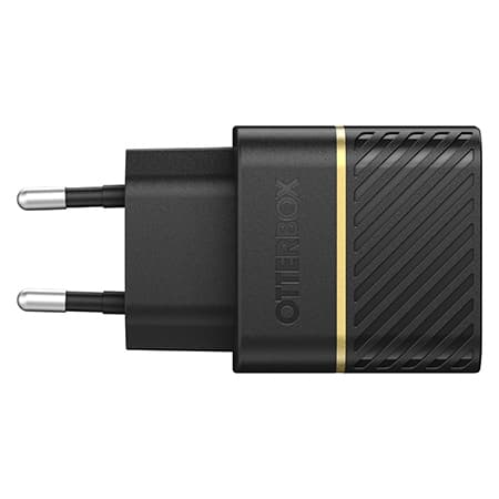 OtterBox vægoplader - strømforsyning - 30 watt - 3 A - PD 3.0 (24 pin USB-C) - Black Shimmer