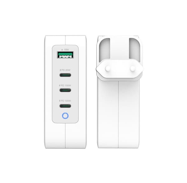 j5create JUP43130E-EN - 130 Watt GaN 4-ports USB-C® oplader - EU (JUP43130E-EN)