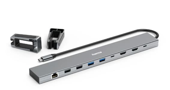 Hama Connect2Office Basic Wired USB 3.2 Gen 1 (3.1 Gen 1) Type-C Antracit - Grå (00200145)
