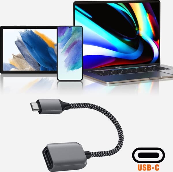 Adapter USB-C Han til USB 3.0 Hun Quick Transfer Satechi Sølv