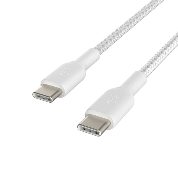 Belkin BOOST CHARGE - USB-kabel - 24-polig USB-C (M) till 24-pin USB-C (M) - USB 2.0 - 2 m - vit