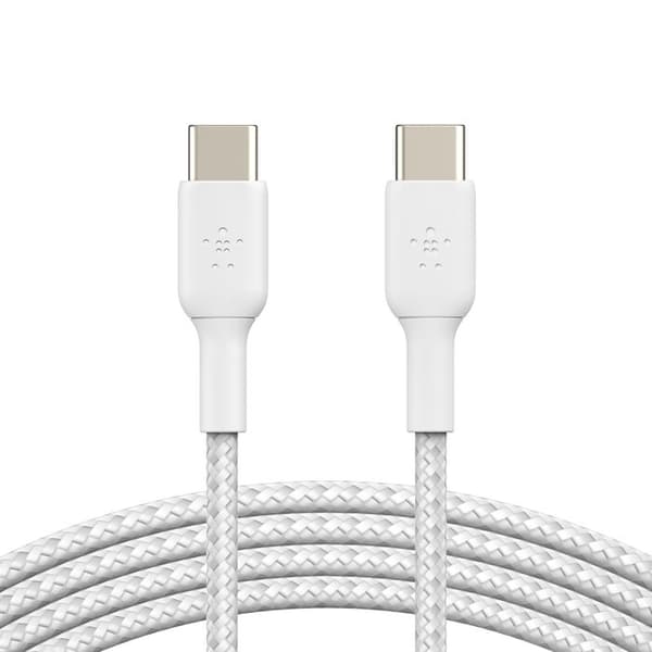 Belkin BOOST CHARGE - USB-kabel - 24-polig USB-C (M) till 24-pin USB-C (M) - USB 2.0 - 2 m - vit