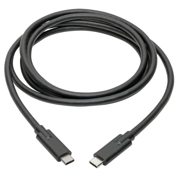 Tripp Lite USB Typ C till USB C-kabel USB 3.1 5A Nominell 100W 5 Gbps Thunderbolt 3-kompatibel M/M 1,8 m - USB-kabel - 24-stifts USB-C (M) till 24-sti