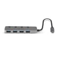 Miniatyrbild 3 av 5: Lindy 43383 - USB 3.2 Gen 1 (3.1 Gen 1) Typ-C - USB 3.2 Gen 1 (3.1 Gen 1) Typ-A - 5000 Mbit/s - Grå - Akrylnitril-butadien-styren (ABS) - Aluminium -
