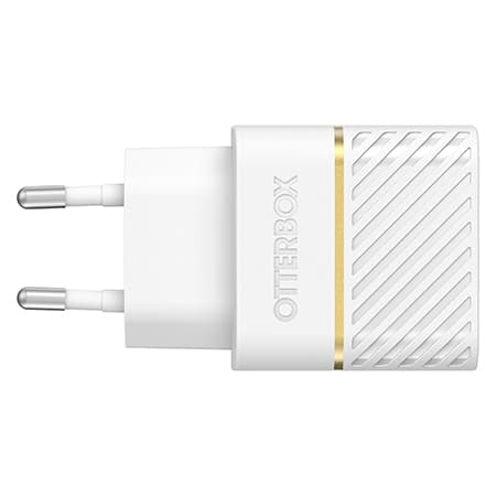 OtterBox-seinälaturi - virtalähde - 30 wattia - 3 A - PD 3.0 (24 pin USB-C) - Cloud Dust White