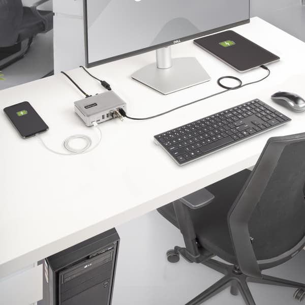 StarTech.com 10G5A2CS-USB-C-HUB gränssnittshubb USB 3.2 Gen 2 (3.1 Gen 2) Typ-C 10000 Mbit/s silver (10G5A2CS-USB-C-HUB)