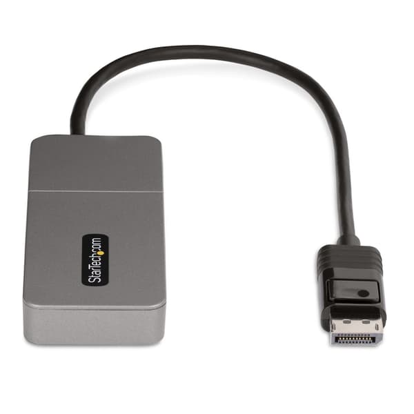 StarTech.com 3-portars MST Hub, DisplayPort till trippel HDMI-skärmar, 4K 60Hz, DP 1.4 Multi-Monitor Video Adapter med inbyggd 12" kabel, USB-driven,